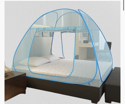 THENR Nylon Adults Washable NR_mosquito_blue_0996n Mosquito Net(Light Blue, Tent)