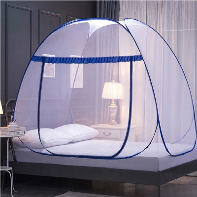 Hitech Polyester Adults Washable Blue_MS_121 Mosquito Net(Blue, Tent)