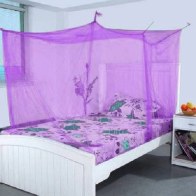 EpicEdge Nylon Adults Washable 6FT x 3FT Single bed Mosquito Net(Purple, Bed Box)