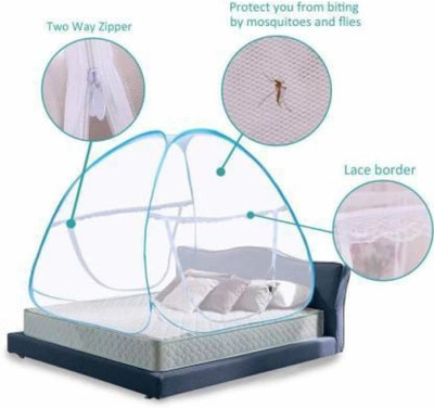 BELSODINE Polyester Adults Washable NEWMOSQUITO NETN495 H495 Mosquito Net(Multicolor, Tent)