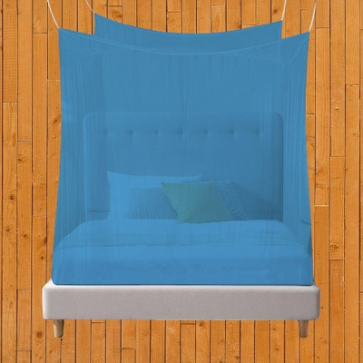 Nissi Polyester Adults Washable Dobule Bed Polyster Mosquito Net 4 x 6.5ft For Adults A007 Mosquito Net(Blue, Tent)