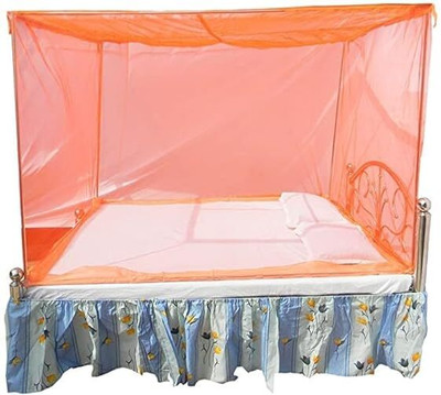 Fashionon Nylon Adults Washable FSN-MOSQUITO-NET-Q1 Mosquito Net(Orange, Ceiling Hung)