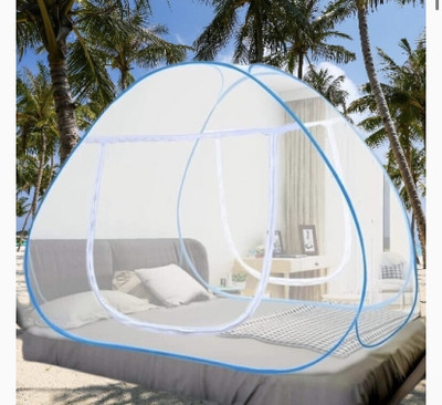 THENR Nylon Adults Washable NR_mosquito_sky_003n Mosquito Net(sky blue, Tent)