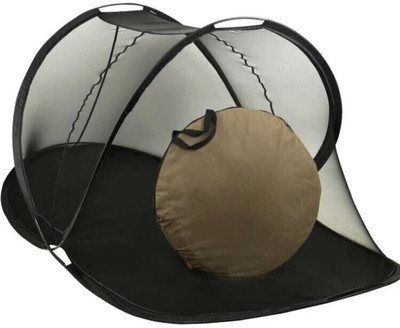 Gehloth Enterprises Polyester Adults Washable Mosquito net Mosquito Net(Black, Bed Box)
