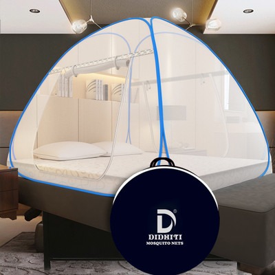 didhiti Polyester Adults Washable machhardani 6/6 mosquito net velcro machardani 5 6 mosquito net to window Mosquito Net(White, swet, safed, Blue, Navy Blue, Tent)
