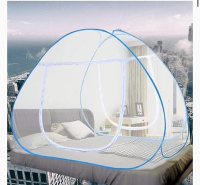 THEE NR Nylon Adults Washable NR_mosquito_sky_026n Mosquito Net(sky blue, Tent)