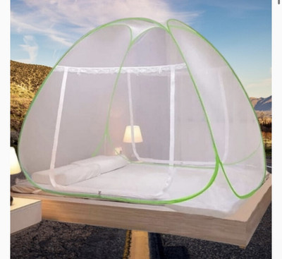 THENR Nylon Adults Washable NR_GREEN_mosquito_09n Mosquito Net(Green, Tent)