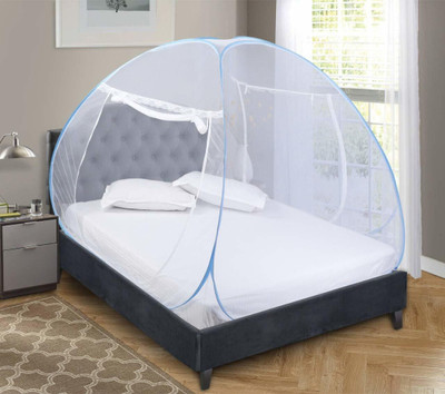 Fozii Enterprises Polyester Adults Washable FFMN-571AB Mosquito Net(Blue, Tent)