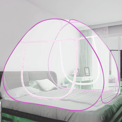 geutejj Polyester Adults Washable mosquito net0.52 Mosquito Net(White, Blue, Bed Box)