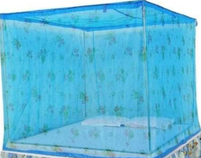 Mosari HDPE - High Density Poly Ethylene Adults Washable Print 05. Mosquito Net(Blue, Bed Box)