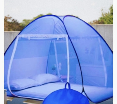 THEE NR Nylon Adults Washable NR_mosquito_blue_0027n Mosquito Net(Blue, Tent)
