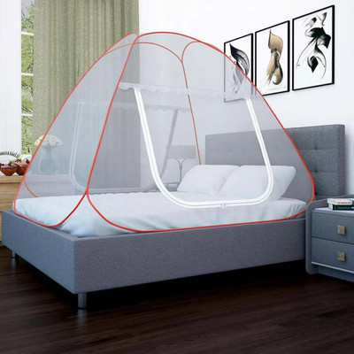 Fozii Enterprises Polyester Adults Washable FoziMN-392AB Mosquito Net(White, Tent)