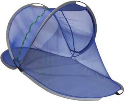 Gehloth Enterprises Polyester Adults Washable Blue97 Mosquito Net(Blue, Bed Box)