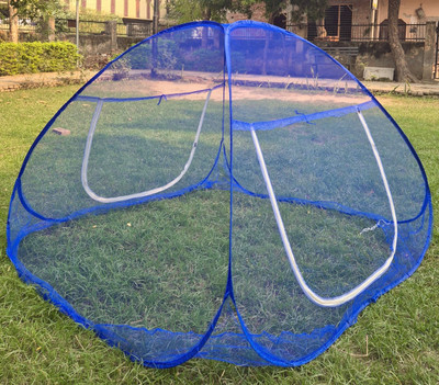 FABRICNET HDPE – High Density Poly Ethylene Adults Washable 1051 Mosquito Net(FULL BLUE, Tent)