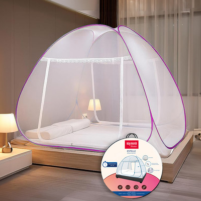 Raymond Home Estelle Polyester Washable Adults Mosquito Net(Pink, Tent)
