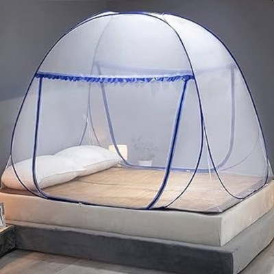 Fozii Enterprises Polyester Adults Washable FFMN-1365ABu Mosquito Net(Blue, Tent)