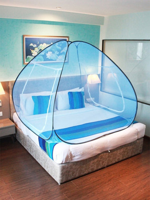 Fozii Enterprises Polyester Adults Washable FFMN-309AB Mosquito Net(SKY BLUE, Tent)