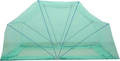 Elegant Mosquito Net Nylon Adults Single Bed Mosquito Polynet Mosquito Net(Green, Frame Hung)