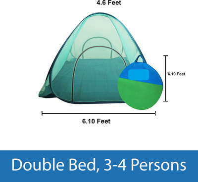 Rsmosquito Polyester Adults Washable DBMNG1234 Mosquito Net(Green, Bed Box)