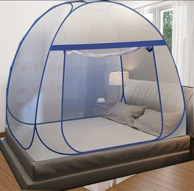 KHANJAN FASHION FAB WHITE outdoor mosquito net tent mosquito net 8 8ft double bed machardani doubl Polyester Washable Adults Mosquito Net(White, swet, safed, Blue, Navy Blue, Tent)