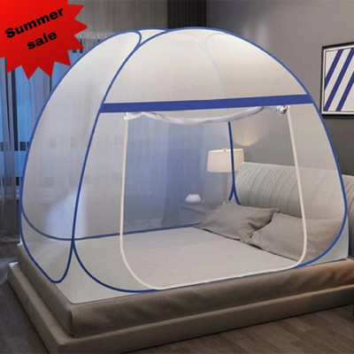 BELSODINE Polyester Adults Washable BELSODINENEWMOSQUITO NETN58 H58Mosquito H697 Mosquito Net(Blue, Tent)