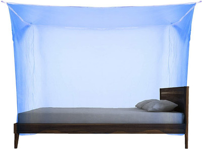 shlokenja Polyester Adults Washable Mosquito Net for Single Bed/Double Bed, Insect Protection Net (3 x 7, Yellow) Mosquito Net(Blue, Tent)
