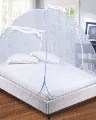 Fozii Enterprises Polyester Adults Washable FF10uFoziMN-1028AB Mosquito Net(SKY BLUE, Tent)