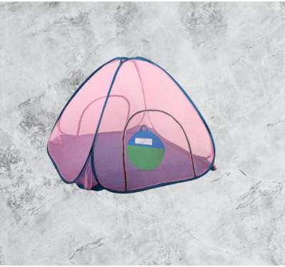 Rsmosquito Polyester Adults Washable Foldable_Pink net_A1 Mosquito Net(Pink, Bed Box)