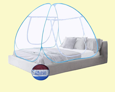 Alayla Polyester Adults Washable Double Bed Mosquito Net Polyester White King Size Macchar Dani Pack Of 1 Mosquito Net(White, Tent)