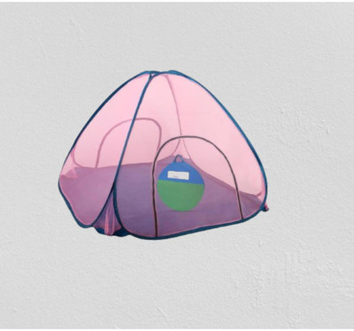 Rsmosquito Polyester Adults Washable Foldable_Pink net_A1 Mosquito Net(Pink, Bed Box)