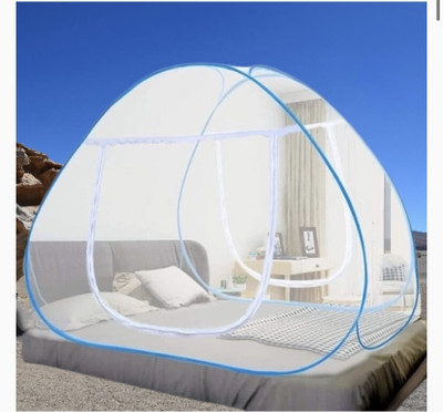 THEE NR Nylon Adults Washable NR_mosquito_sky_013n Mosquito Net(sky blue, Tent)