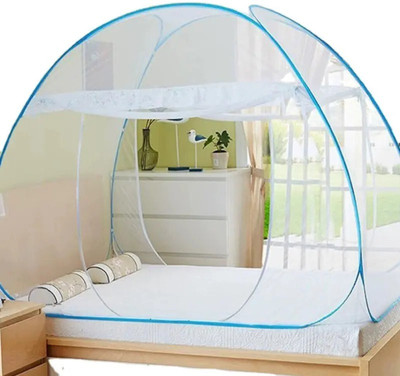 Fozii Enterprises Polyester Adults Washable FFMN-554ABu Mosquito Net(White, Tent)