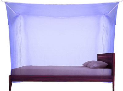 shlokenja Mosquito Net for Single Bed/Double Bed, Insect Protection Net (3 x 7, Yellow) Polyester Washable Adults Mosquito Net(Purple, Tent)