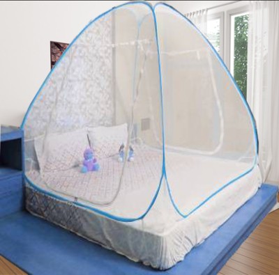 KHANJAN FASHION HUB Polyester Adults Washable WHITE rectangle mosquito net tent baby mosquito net for 0-1year baby machharda Mosquito Net(White, Tent)