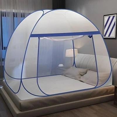 BELSODINE Polyester Adults Washable BELSODINEA125Mosquito H507 Mosquito Net(White, Blue, Tent)
