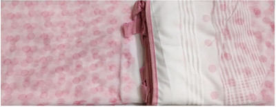 BRISHTI CREATION Polyester Adults Washable Double Bed Mosquito Net(Pink, Bed Box)