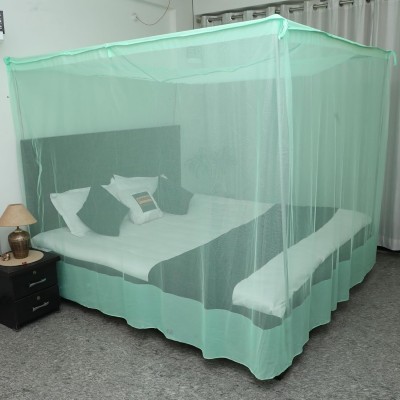 TOKO FASHION HDPE - High Density Poly Ethylene Adults Washable E-DOU-BED-MOS-3 Mosquito Net(Green, Tent)