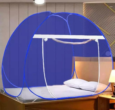 Fozii Enterprises Polyester Adults Washable FFMN-772ABuFoziMN- Mosquito Net(Navy Blue, Tent)