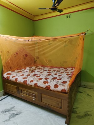 Rm Enterprises Polyester Adults Washable Print 222 Mosquito Net Mosquito Net(Orange, Tent)