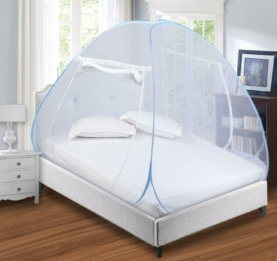 Fozii Enterprises Polyester Adults Washable FoziMN-1850AB Mosquito Net(Blue, Tent)