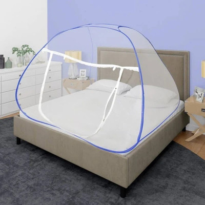 Fozii Enterprises Polyester Adults Washable Fozi51uFoziMN-529AB Mosquito Net(Blue, Tent)