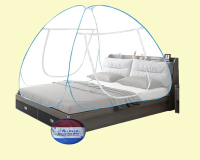 Alayla Polyester Adults Washable Double Bed Mosquito Net Polyester White King Size Macchar Dani Pack Of 1 Mosquito Net(White, Tent)