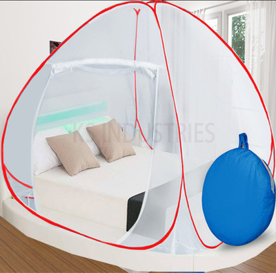 KHANJAN FASHION FAB WHITE mosquito net cotton single machhardani baby mosquito net for door with ve Polyester Washable Adults Mosquito Net(White, swet, safed, Blue, Navy Blue, Tent)