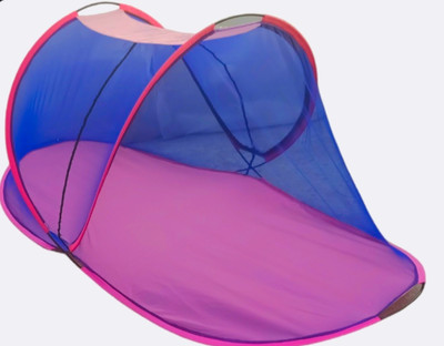 Al umar emporium Polyester Adults Washable A0 Mosquito Net(Blue, Bed Box)