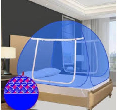 MMSUPER HDPE - High Density Poly Ethylene Adults Washable A_Tent Mosquito Net52 Mosquito Net(Blue, Tent)