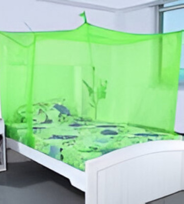 Vastra Variant Nylon Adults Washable Mosquito Net 6*6 Mosquito Net(Green, Bed Box)