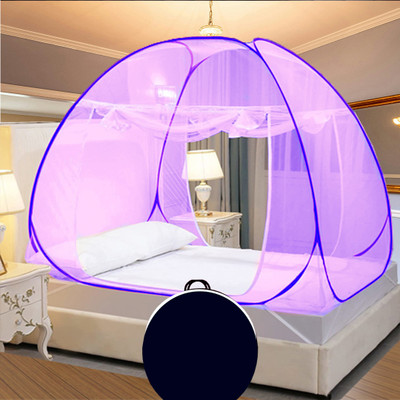 Radhe Polyester Adults Washable PURPLE mosquito protection Mosquito Net(Purple, Tent)