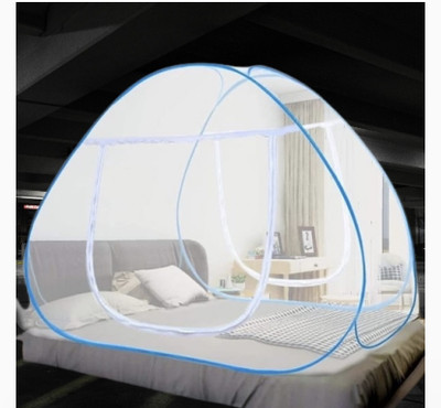 NR Enterprises Nylon Adults Washable sky, DOUBLE BED TENT MOSQUITO NET 005 Mosquito Net(sky blue, Tent)