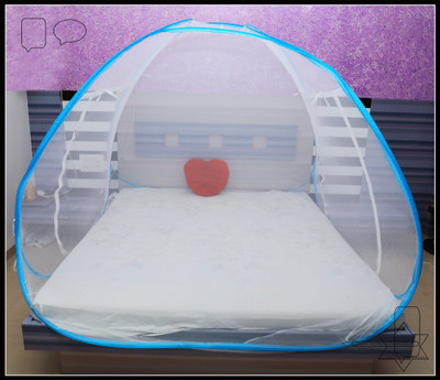 BELSODINE Nylon Adults Washable NEWMOSQUITO NETN78 H78 Mosquito Net(Sky Blue, Bed Box)