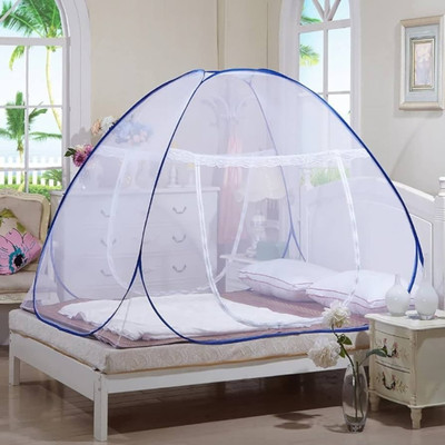 Yunik Polyester Adults Washable MOONPLNET-KING_22 Mosquito Net(White, Tent)